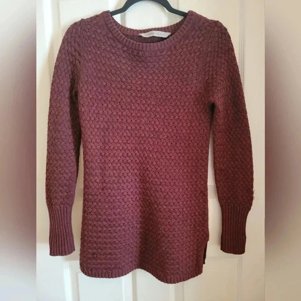 Athleta Wool Blend Textured Cypress Sweater Size XXS